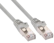 Ewent Câble de réseau Patch blindé, Cat 5 F U/UTP, aWG 26/7, 2 connecteurs RJ45 Argent Gris 2 m