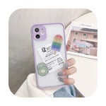 Suitable foriPhone11 Pro MAX mobile phone case new ins Korean style summer cartoon personality girl couple models cute fashion-Lavender-Iphone XR