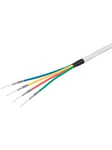 Pro Quattro coax- satellite cable 80 dB (CCS) white - 100m