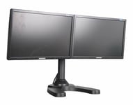 Double Monitor Twin Arm Adjustable Desk Stand for Samsung Screens 19 20 22 24 27