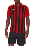 NIKE Men's Men's Nike Striped Division Iii Football Jersey T shirt, University Red/Black/White/(White), L UK