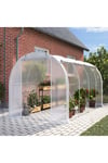 White Outdoor Walk-in Tunnel Greenhouse with Steel Frame