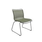 CLICK Dining Chair Without Armrest - Olive Green