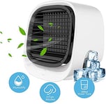 YONGCHY Mini Air Cooler, 2020 New Mini Air Conditioner, Portable Cooler Fan Air Conditioner Cooler for Home,White