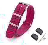 Tiera Casio DW-5600 / DW-6900 DW-9052 -serie nylonklockarmband rött