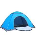 shunlidas 2-3 Person Waterproof Automatic Tent BlueFoldable Outdoor Beach Camping Tent UV Sun Protection Lightweight Double Tent