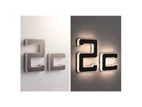 Paulmann Letter C, Väggbelysning För Utomhusbruk, Svart, Plast, Ip44, Fasad, Iii