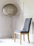 One.World St James Linen & Oak Wood Dining Chair, Charcoal