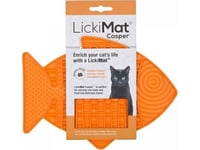 Lickimat Lickimat Skål För Hund Katt Fisk Ränder Mjuk Orange