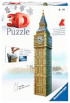 Ravensburger - Puzzle 3D Building - Big Ben - A partir de 10 ans - 216 pièces numérotées à assembler sans colle - Accessoires de finition inclus - 12554