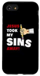 Coque pour iPhone SE (2020) / 7 / 8 Jesus Took My Sins Away: Kids Christian Faith Cartoon Gospel