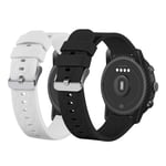 Replacement Straps Compatible with Amazfit Stratos 3 Strap, Band Soft Silicone Sport Wristband Watch Accessories for Amazfit Stratos 3 Smartwatch (Black+White)