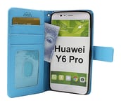 New Standcase Wallet Huawei Y6 Pro (TIT-L01) (Ljusblå)