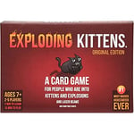 Exploding Kittens Bundle - Original Edition plus Streaking Kittens Expansion Pack - Card Games for Adults Teens & Kids, Fun Family Games, A Russian Roulette Card Game
