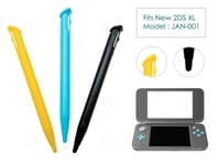3 Pen Stylus Black Blue for New Nintendo 2DS XL/LL Plastic Replacement Parts 