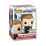 Funko Pop! Marvel: Civil War Build A Scene - Hawkeye 2nd - Captain America- Exclusivité Amazon - Figurine en Vinyle à Collectionner - Idée de Cadeau - Produits Officiels - Movies Fans