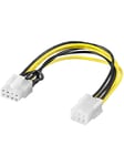 Power cable/adapter for PC graphics card PCI-E/PCI Express 6-pin to 8-pin