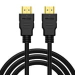 MAXDIGI HDMI to HDMI Cable 3m 24K Gold Connectors Ideal for Sky HD, HDTV, BLU-RAY, PS3, PS4, XBOX, WII U, Philips HMP2000, Apple TV, Plasma, LCD, LED TV, Virgin Box, Freeview HD Type C to Type A (3M)