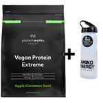 Vegan Protein Powder Apple Cinnamon Swirl 500G + ON Water Bottle DATE MAY/2023