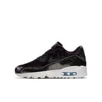 NIKE AIR MAX 90 PINNACLE QS (GS) SIZE UK 5 EUR 38 (AH8287 001) BLACK/MTLC SILVER