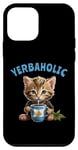 iPhone 12 mini Yerba Mate Cat Yerbaholic Case