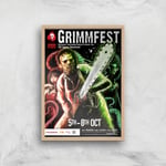 Grimmfest 2017 Giclée Art Print - A4 - Wooden Frame