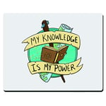 LBS4ALL wizard my knowledge is my power D&D inspired Hardboard Placemat 19cm X 23cm birthday xmas gift