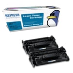 Refresh Cartridges Black 052H XL Toner Twin Pack Compatible With Canon Printers