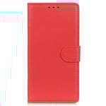 EIDERWOOD Xiaomi Poco X7 Pro Litchi Konstläder Fodral med Plånbok - Röd