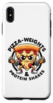 iPhone XS Max Pizza Weights & Protein Shakes Workout Funny Gym Quotes Gym Case