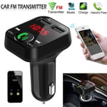 Trådlös Bluetooth-bilsändare FM-sändare Dubbel USB-laddare Laddningsadapter Aux-adapter Handsfree