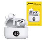 Prevo M10 Active Noise Cancelling TWS Earbuds, Bluetooth 5.3, Automatic Pairing,