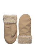 Rains Puffer Fleece Mittens W2T3 Beige