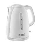 Russell Hobbs Textures Plastic Kettle 21270, 1.7 L, 3000 W - White