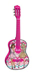Lexibook Mattel Barbie Wooden Acoustic Guitar, Learning guide included, Pink/Black, K2000BB