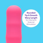 Lovehoney Vibrator Sex Toy - Powerful Vibrations Smooth 7 inch Waterproof - Pink