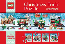 LEGO Puzzle Christmas Train: Four Connecting 100-Piece