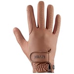 uvex Tensa Ii - Gants d’équitation Résistants pour Hommes et Femmes - Excellente Adhérence et Durable - Compatible avec un Écran Tactile - Light Brown - 8,5