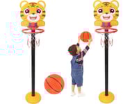 Basketkorg Justerbar Tiger Gul 110Cm