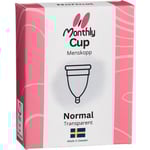 MonthlyCup Normal transparent Menskopp 1 st
