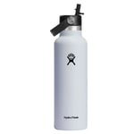 Hydro Flask Standard Mouth Flex Straw 21oz / 621ml - White,621 ml