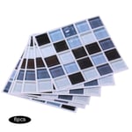 6pcs Mosaic Self-adhesive Wall Tile Sticker Kitchen Oil-proo Fx705