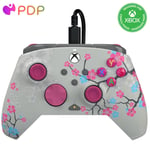 Pdp Rematch Glow Advanced Wired Controller: Cherry Blossom For Xbox Series X|S, Xbox One, & Windows 10/11 Pc