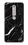 Black Marble Graphic Printed Case Cover For Nokia 6.1, Nokia 6 2018