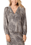 Neo Noir Istana Heavy Sateen Blouse Beige