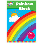 Galt Toys, Rainbow Block, Coloured Paper Pad, 60 Sheets, Ages 3 Years Plus