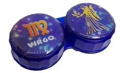 Virgo Star Sign Zodiac Contact Lens Storage Soaking Case - L+R Marked - UK Made