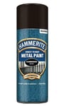 Hammerite HAMMERED BLACK Direct to Rust Metal Spray Paint Aerosol 400ml