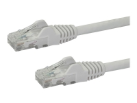 StarTech.com 2m CAT6 Ethernet-kabel, 10 Gigabit Snagless RJ45 650MHz 100W PoE Patch Cord, CAT 6 10GbE UTP-nätverkskabel med dragavlastning, vit, Fluke Tested/Wiring is UL Certified/TIA - Kategori 6 - 24AWG (N6PATC2MWH) - Patchkabel - RJ-45 (hane) till RJ-45 (hane) - 2 m - UTP - CAT 6 - snagless - vit