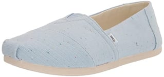 TOMS Women's Alpargata Loafer Flat, Pastel Blue Speckled, 4.5 UK